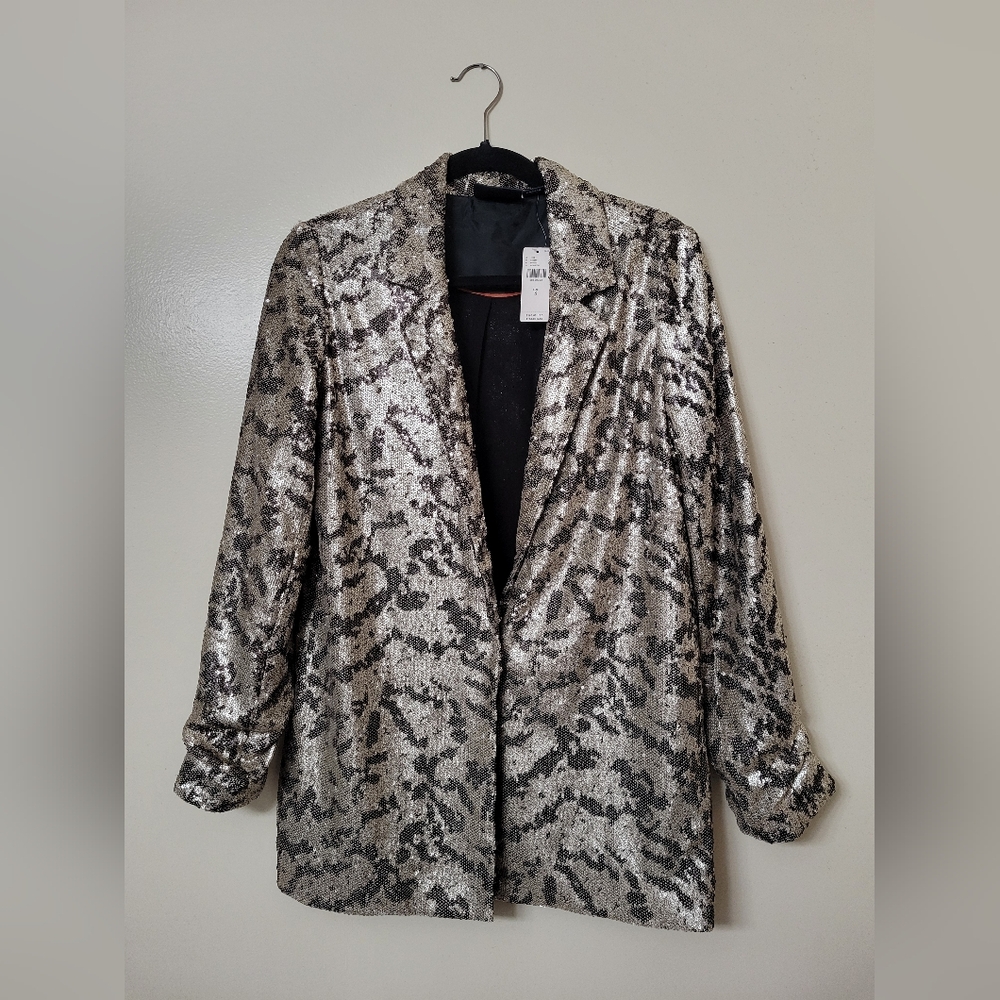 Maeve by Anthropologie Sequin Striped Blazer - NWT